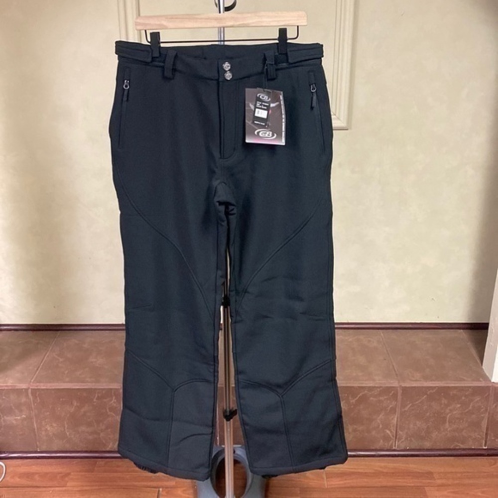 New! CB Sports Black Ski Snow Pants size Large